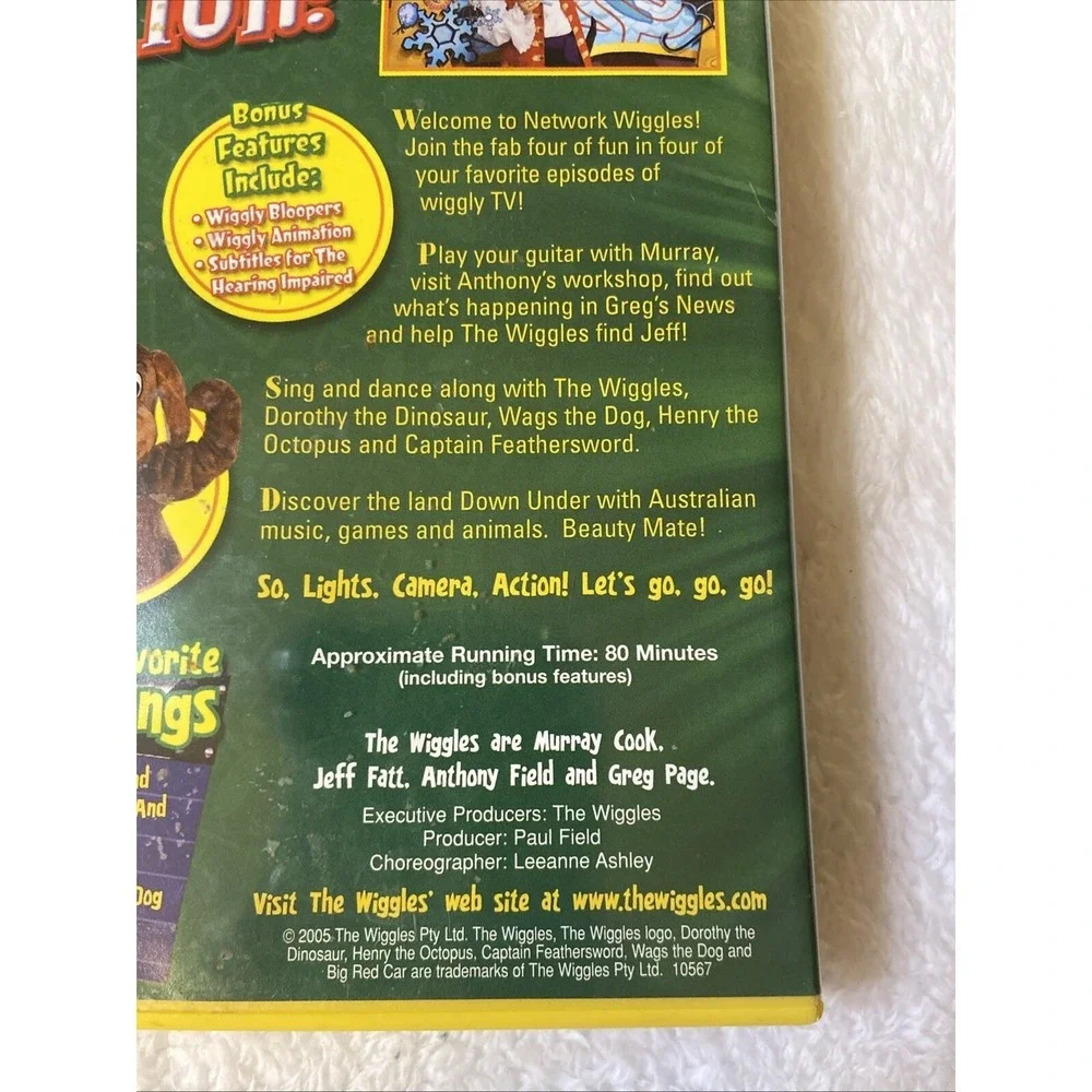 The‎ Wiggles Lights Camera Action Dvd Kids 4 Favorite TV Episodes Tested Works